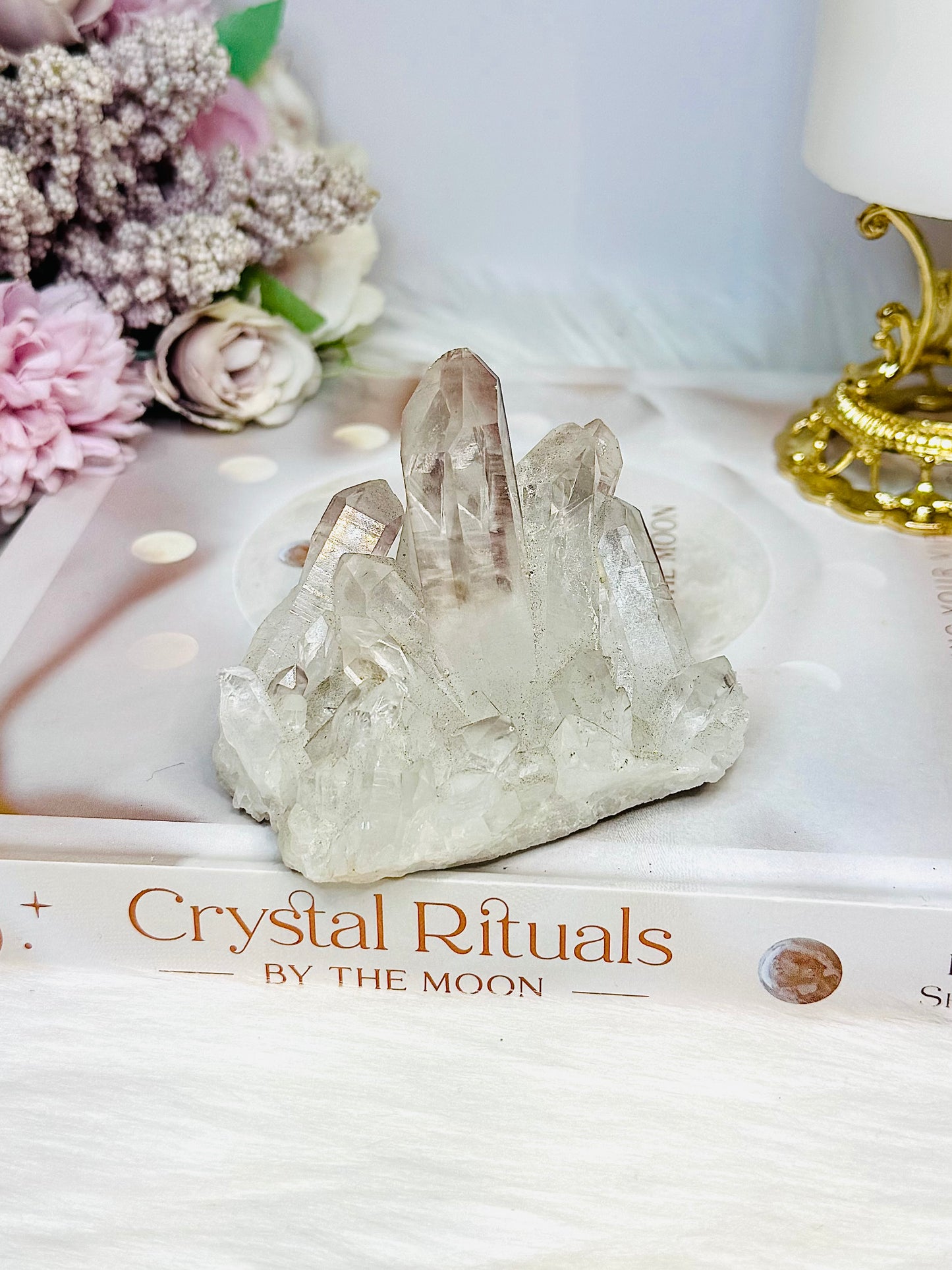 Pink Himalayan Quartz Cluster 209g