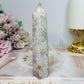 Druzy Flower Agate Tower 12.5cm