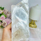 Large Natural Selenite On Timber Stand 21cm 1.1KG
