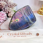 Incredible Pink, Purple & Blue Flash Natural Labradorite Polished Freeform 330grams