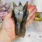 Large Druzy Agate Carved Dragon Head 12cm