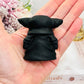 Black Tourmaline Carved Yoda 6cm