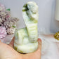 Green Jade King Cobra Snake Carving 9.5cm 243g