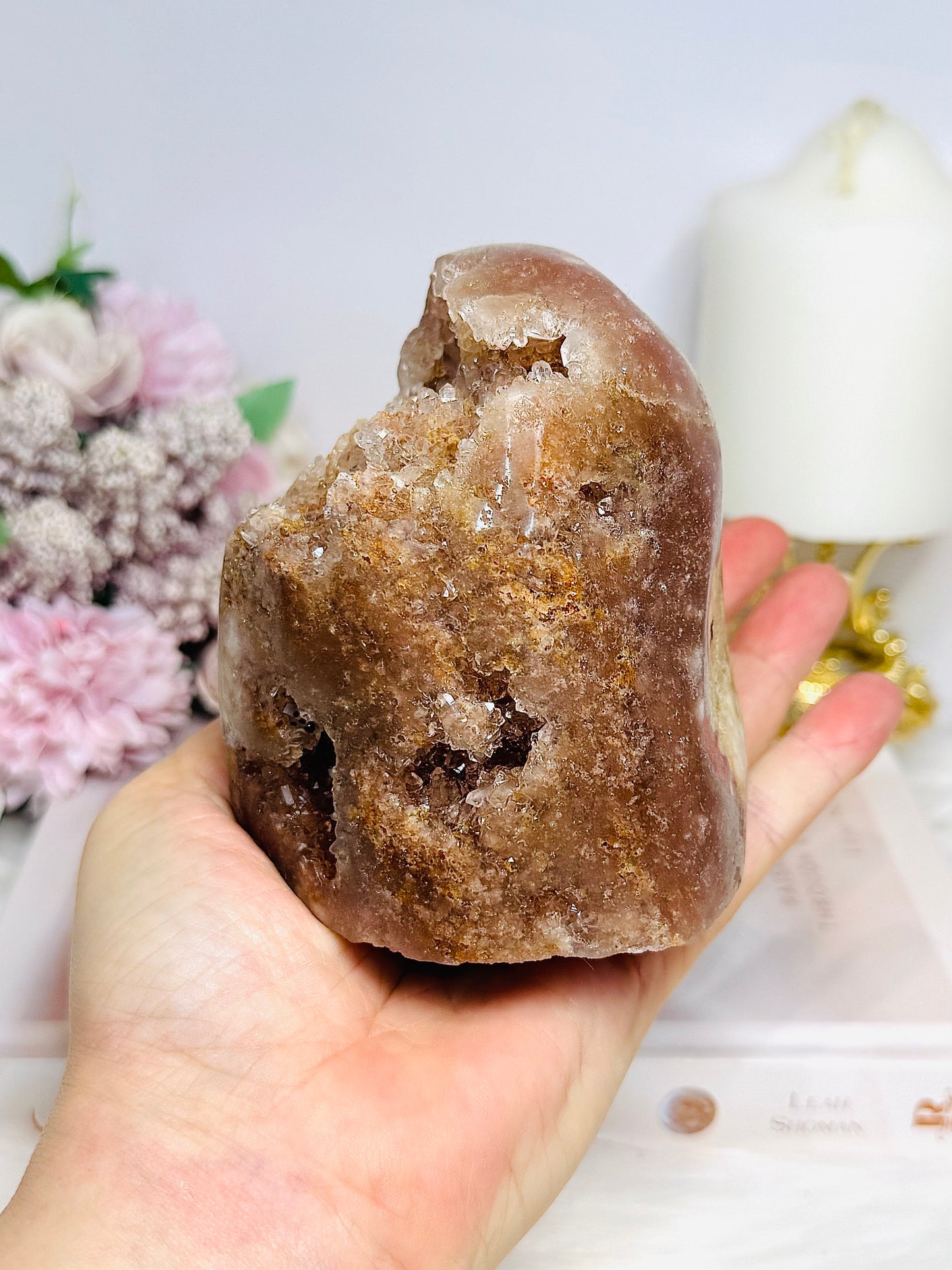 Large Pink Amethyst Druzy Freeform 10cm 788g