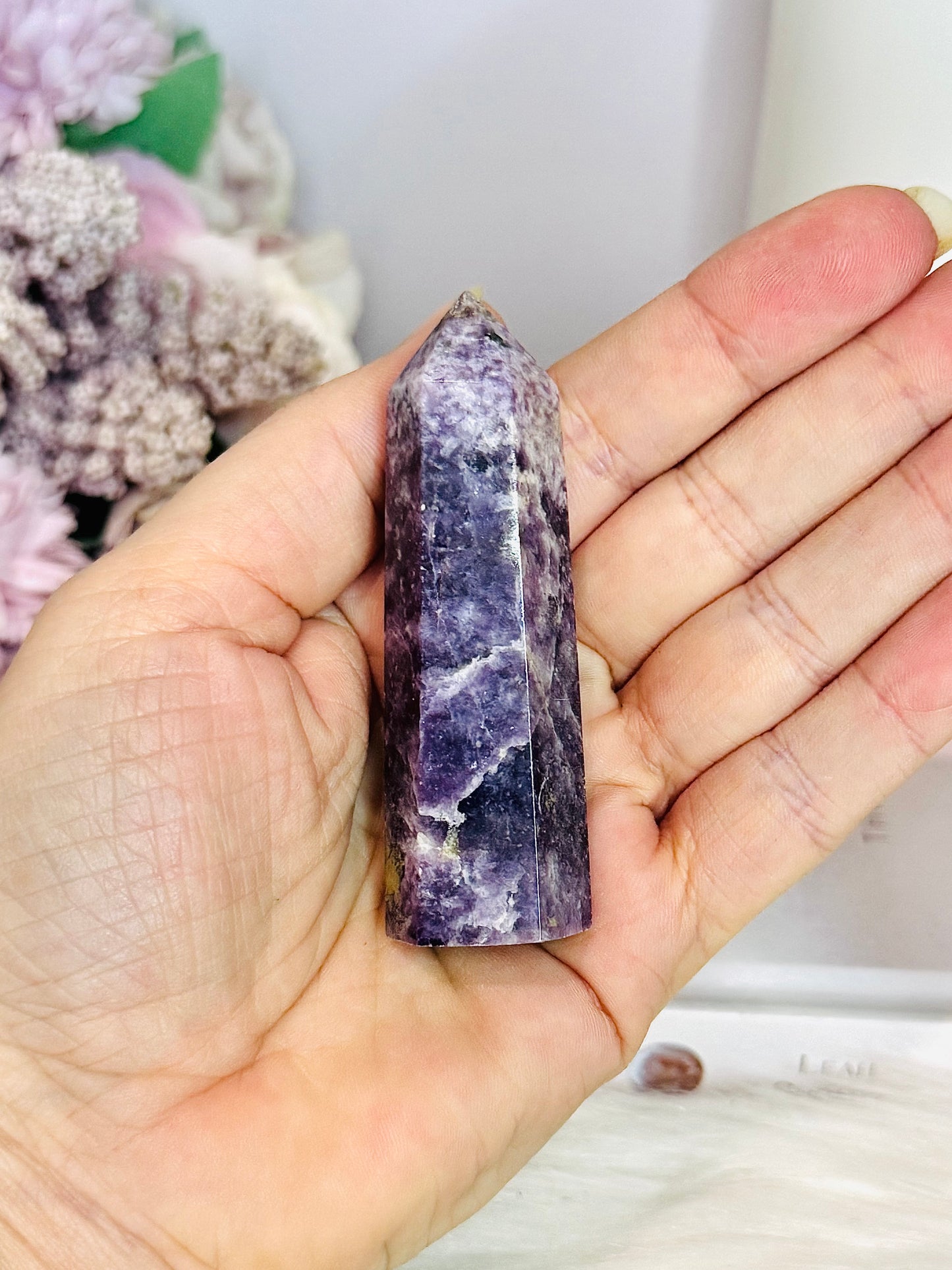 Purple Lepidolite Tower 8cm