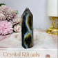 Agate Tower with Dentrite Inclusions 10cm