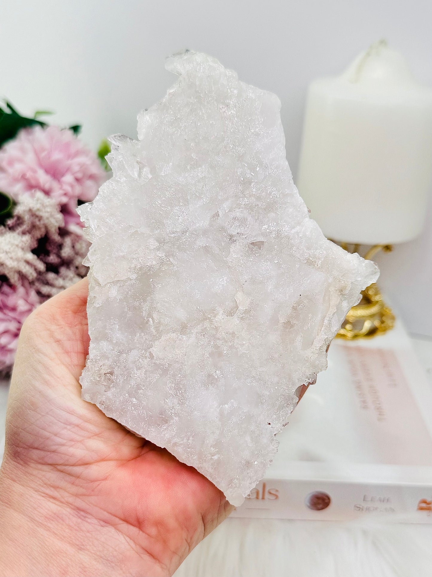 High Grade 253gram Clear Quartz Cluster with Perfect Points From Brazil