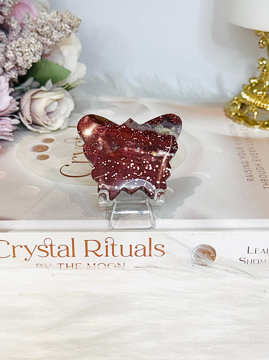 Ocean Jasper Butterfly On Stand 5cm
