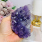 High Grade Amethyst Cluster Specimen 10.5cm On Stand
