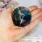 Blue & Green Moss Agate Sphere on Stand 207g
