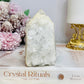 White Apophyllite Cluster Tower 10cm 263g