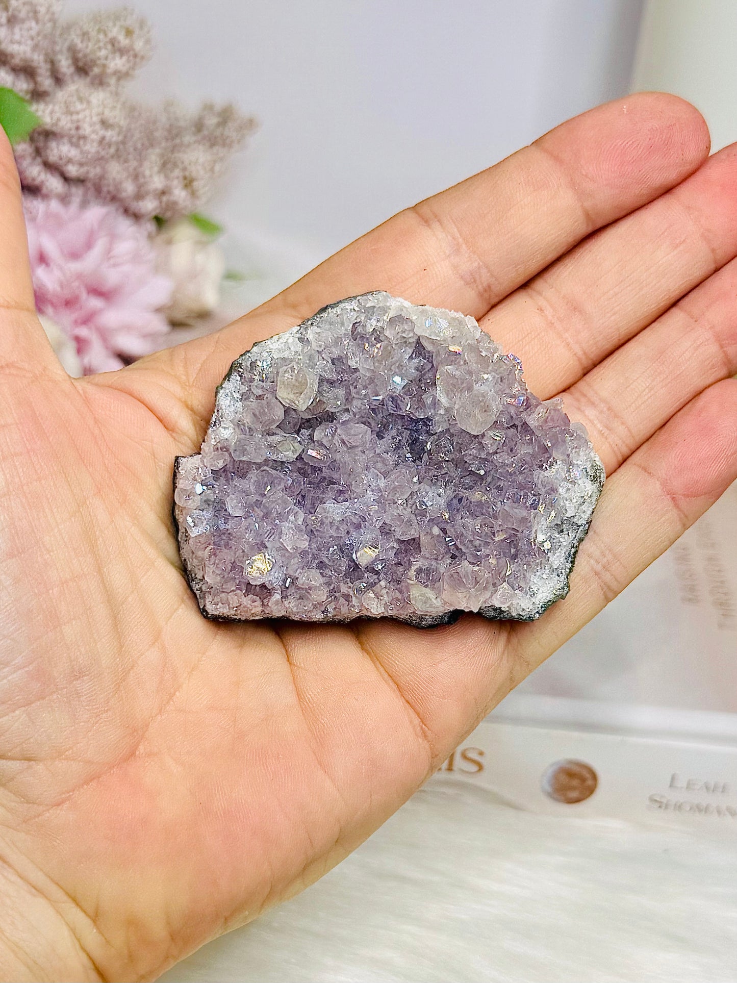 Angel Aura Amethyst Cluster From Brazil 6.5cm