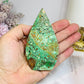 Variscite Carved Flame 10cm