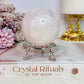 Natural Rose Quartz Sphere On Stand 302grams