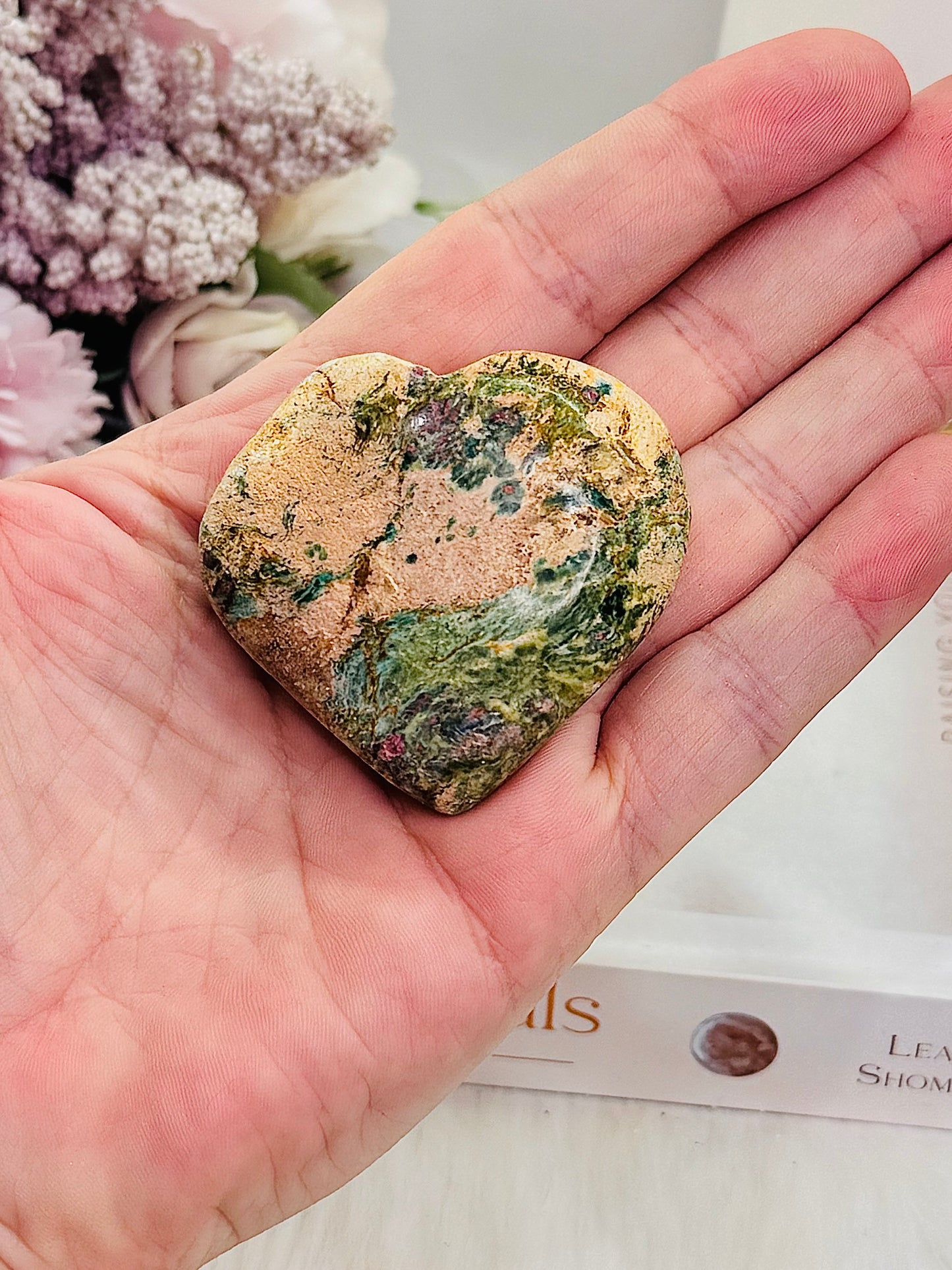 Ruby In Fuchsite Puffy Heart