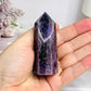 Chevron Amethyst Tower 7.5cm