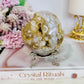 Large 389gram Druzy Flower Agate Sphere On Stand