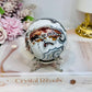 Large Mexican Crazy Lace Agate Druzy Sphere On Stand 425g