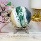 Large Ocean Jasper Sphere on Stand 489g