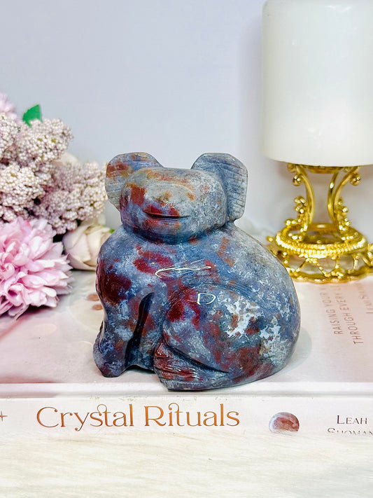 Chunky 425gram Ocean Jasper Koala Carving