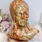 Large Red Vein Jasper Carved American Indian Chief 17cm 1.65KG