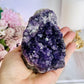 Deep Purple 381gram Amethyst Base Cut Cluster From Brazil