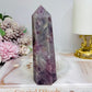 Large High Grade Lavender Rose Quartz Tower 13.5cm