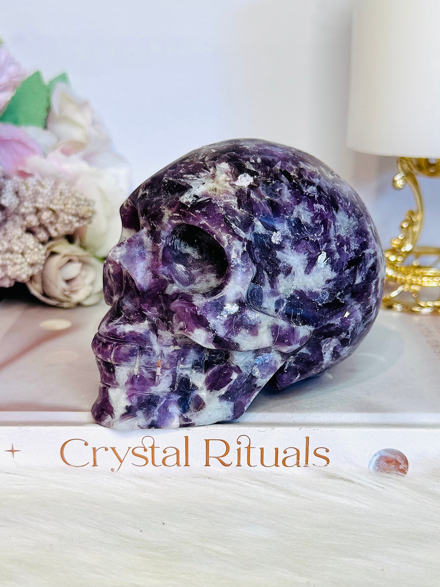 Large Lepidolite | Purple Mica High Grade Skull 694g
