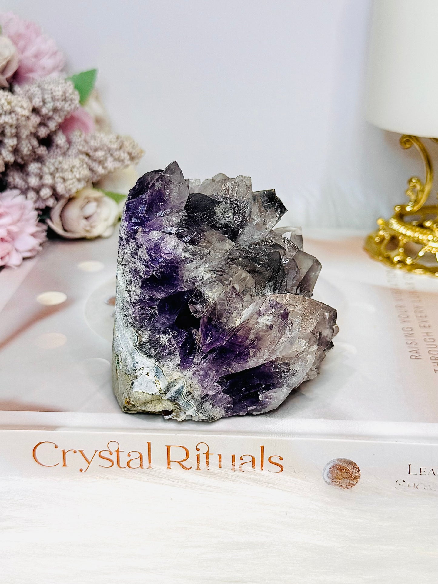 Amethyst Base Cut Cluster 478g