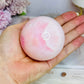 Pink Aragonite Sphere on Stand 367g