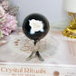 Orca Agate Sphere On Stand 143g