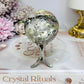 Peach Blossom Tourmaline Sphere On Stand 180g