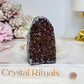 Galaxy Amethyst Base Cut Cluster 6.5cm 180g