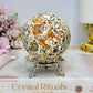 Large Money Agate Druzy Sphere on Stand 389g