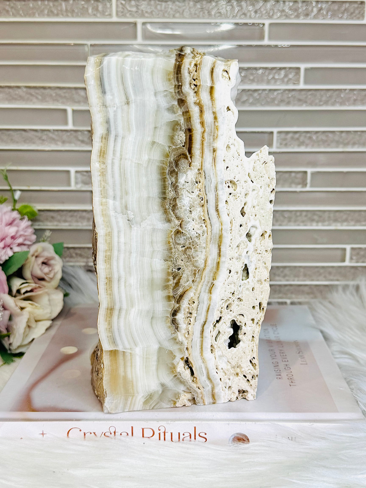 Huge Natural Aragonite Freeform | Slab 20cm Tall 2.87KG