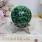 Ruby Zoisite Sphere on Stand 381g