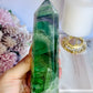 High Grade Incredible Stunning Rainbow Fluorite Tower Full of Clarity & Rainbows 15cm