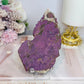 Natural Purpurite Slab on Stand 13cm