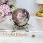 Pink Tourmaline Sphere On Stand 236g
