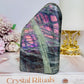 Natural Large Pink & Purple Flash Labradorite Freeform 11cm 610g