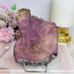 Large Natural Purpurite Slab on Stand 480g