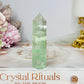 High Grade Green Fluorite Tower 7cm