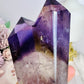 Large High Grade Amethyst with Ametrine Inclusions Double Tower 21.5cm