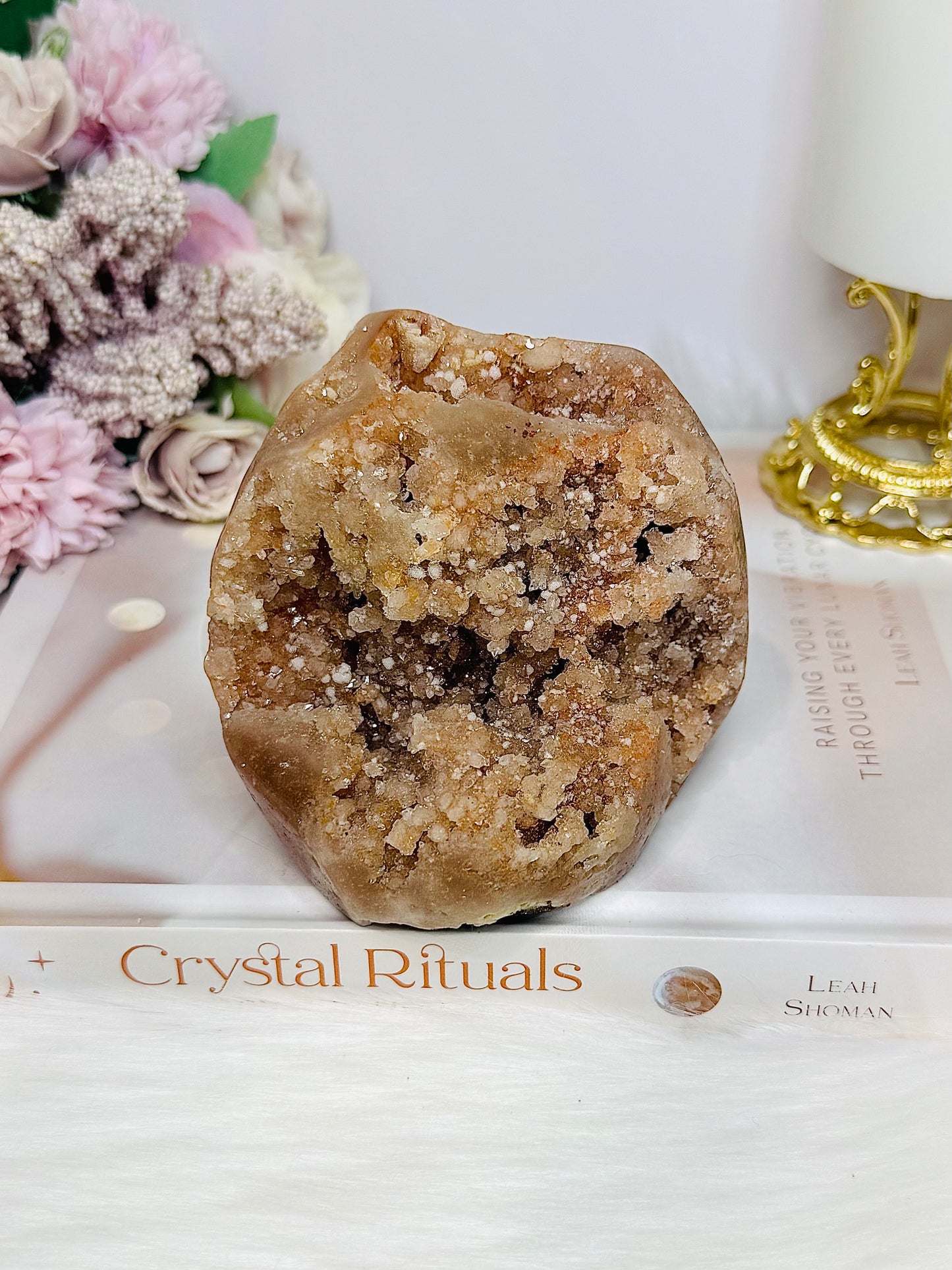 Large Natural Pink Amethyst Druzy Freeform 9cm 581g