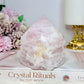 Large Rose Quartz Half Polished Tower 528g
