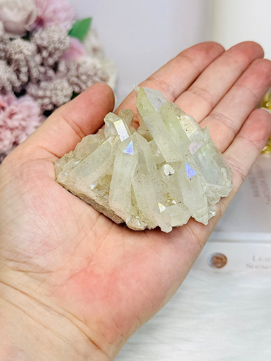 Angel Aura Clear Quartz Cluster 127g