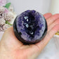 Large Druzy Amethyst Sphere on Stand 381g