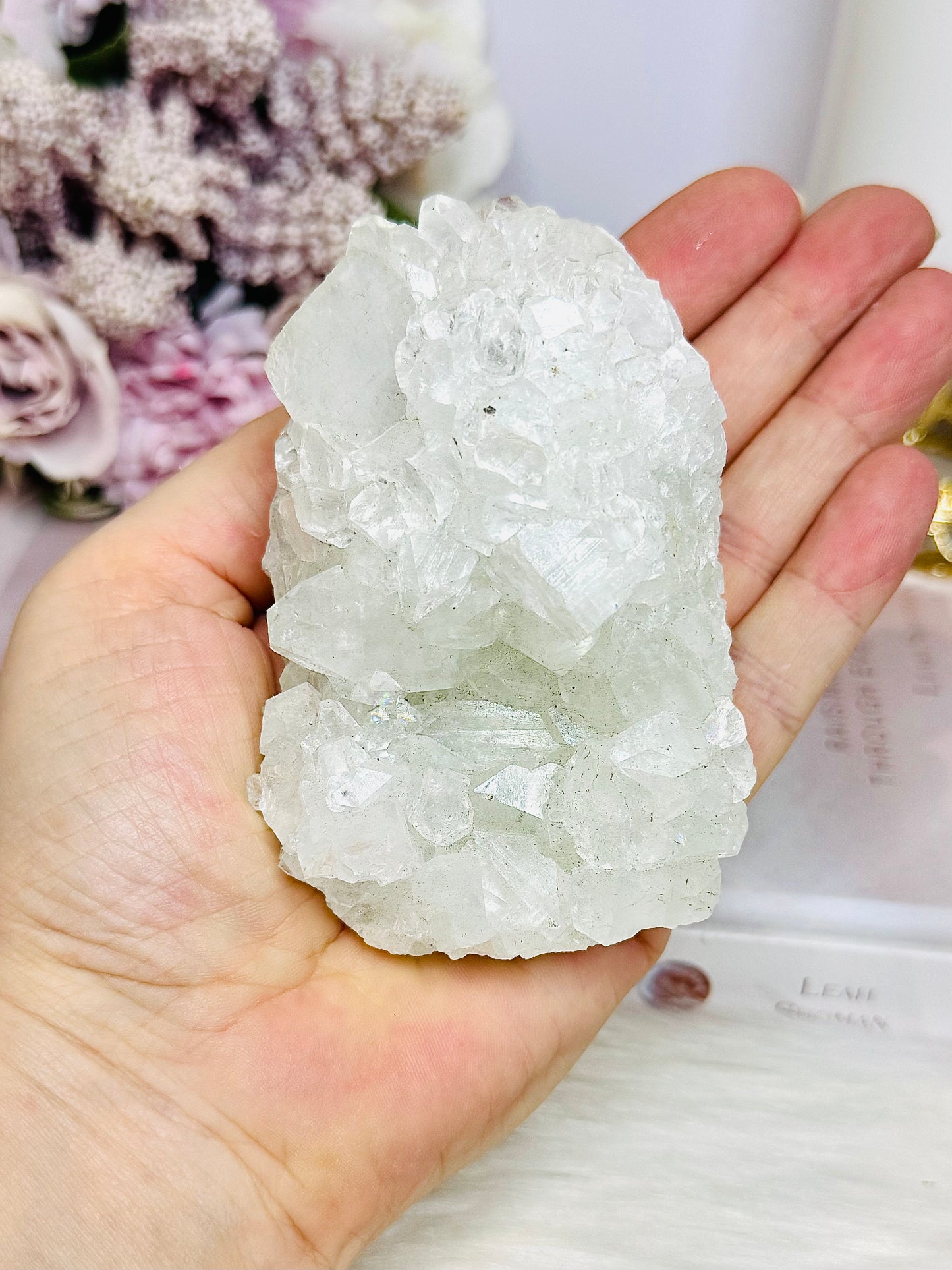 High Grade Apophyllite Natural Cluster 9.5cm 334g