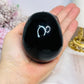 Large Black Obsidian Carved Skull 9cm