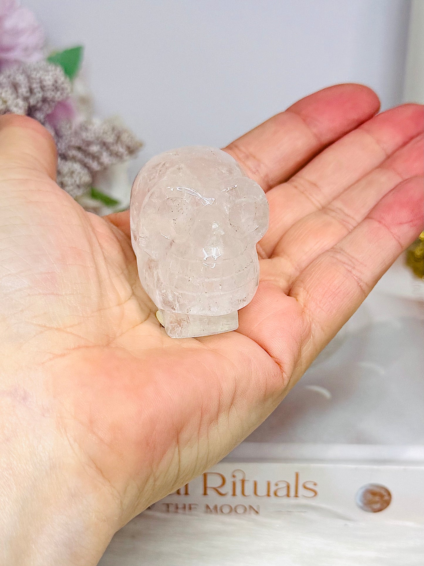 High Grade Clear Quartz Alien Head 5cm